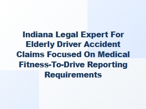 Indiana Elderly Driver Accidents and Medical Fitness Reporting